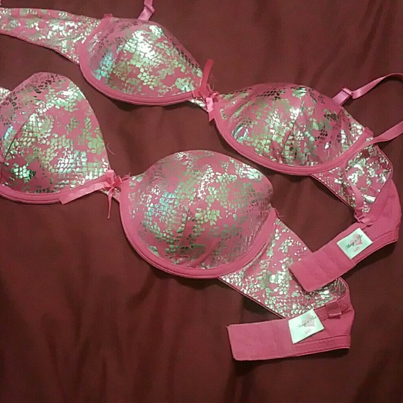 {hot pink snake print bras 2} Free with purchase