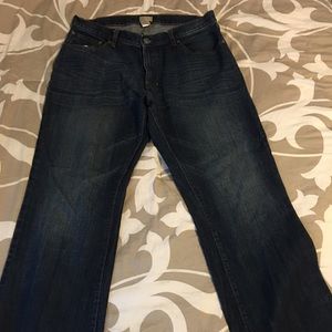 Men's Dark Wash Boot Cut Jeans