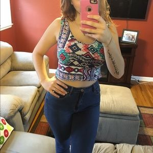Patterned crop top