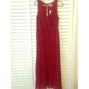 NWT red dress floor length size Large