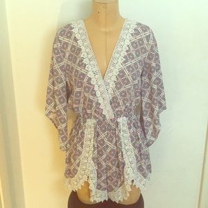 Cute Red, White, and Blue Romper