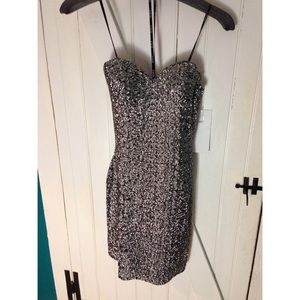 Silver Scala Homecoming Dress
