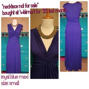 Royal blue maxi dress