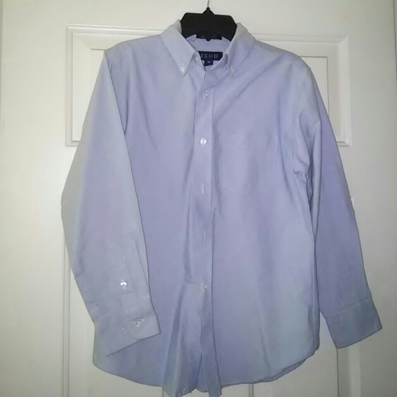 Izod light blue uniform shirt.