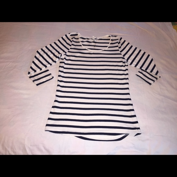 Stripped henley shirt