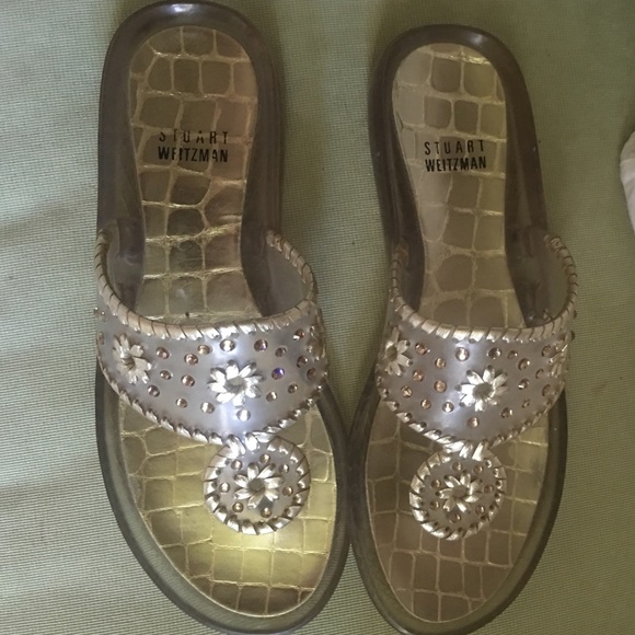 Stuart Weitzman flip flops
