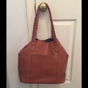 Large brown tote purse