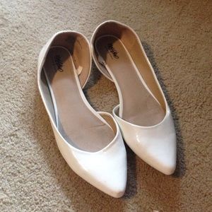 White Pointed Toe Mossimo Flats