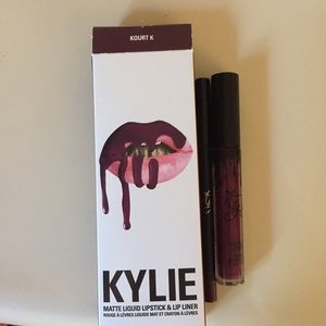 Kylie Matte Liquid Lipstick and Lip Liner (Kourt)