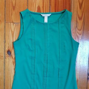 Emerald green tank blouse