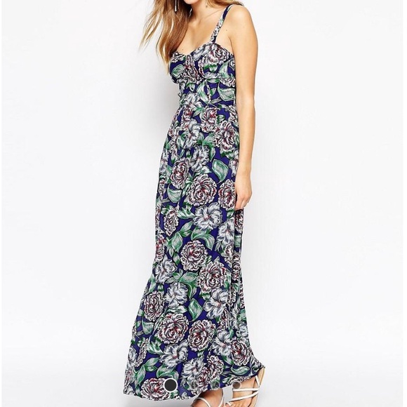 💙Floral maxi dress