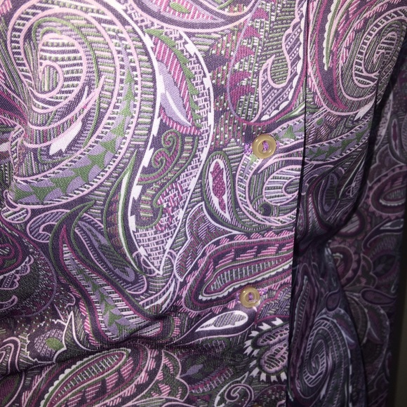 Purple paisley vintage blouse