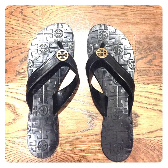 Tory Burch rubber sandals.