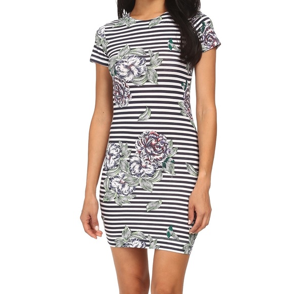 Floral jersey dress🌸