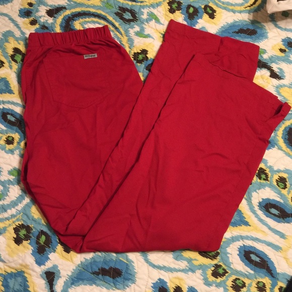 Grey's Anatomy by Barco Red Scrub Pants