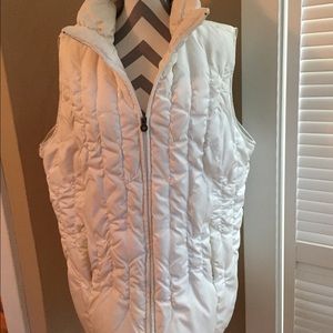 White Down Vest