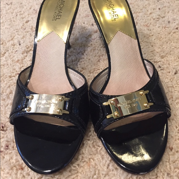 MK black dress shoes