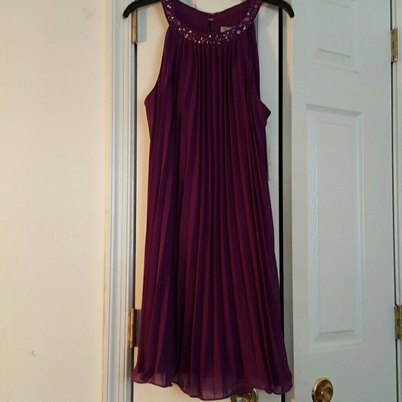 Size 14 Knee Length Plum colored dress