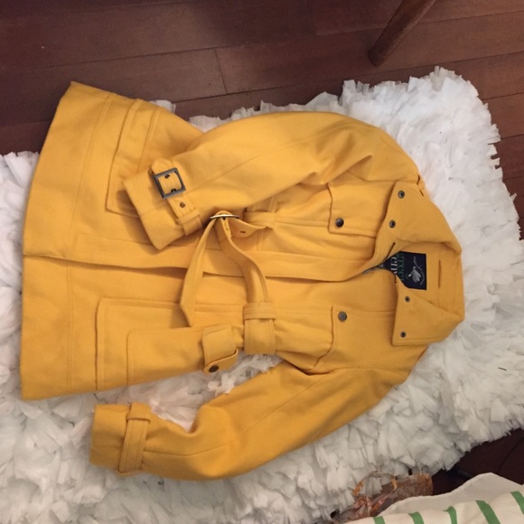 Yellow winter coat