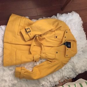 Yellow winter coat