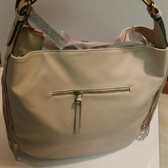 Merona ivory fringe hand bag,  new - Picture 1 of 4