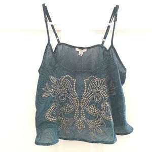 NWT Embellished Ecote Crop Top - XS