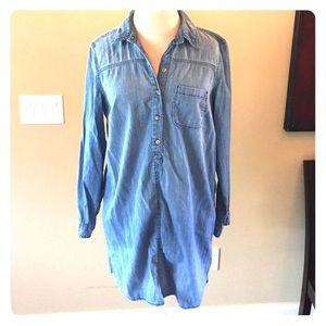 Long sleeve jean dress