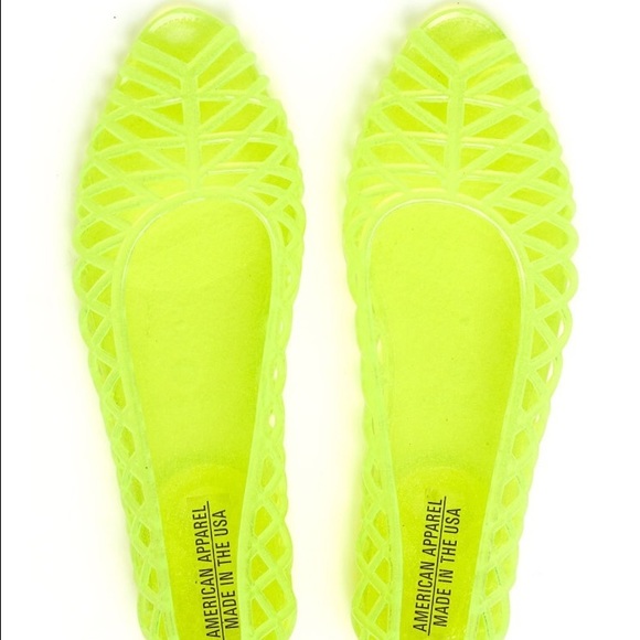 America Apparel Jelly Shoes