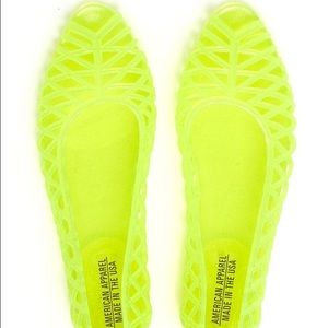 America Apparel Jelly Shoes