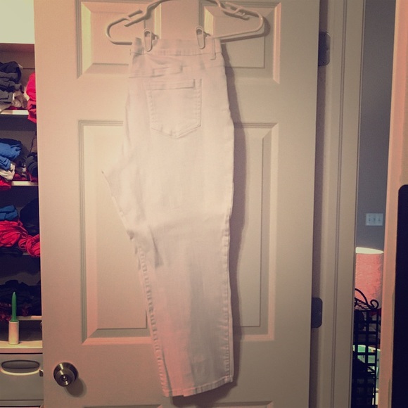 Diane Gilman petite white skinny jeans