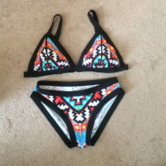 Aztec print swimsuit!