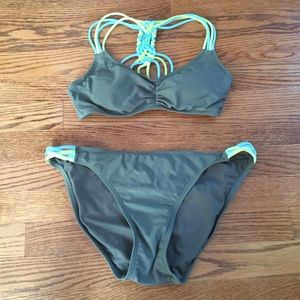 Olive green bikini