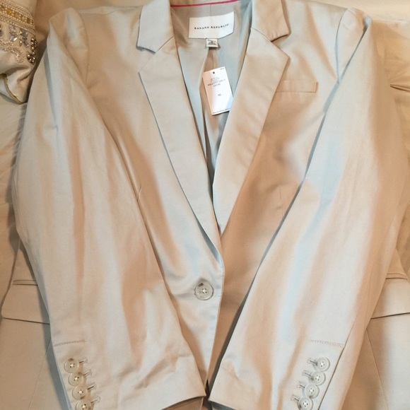 NWT Banana Republic Size 16 Khaki Blazer🌻🌻🌻