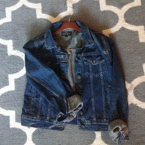 Jcrew indigo denim jacket sz small
