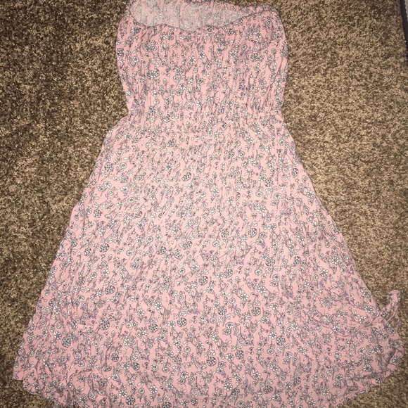 Pink with grey flowers swimsuit coverup