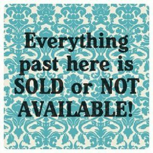 Sold Past This Point