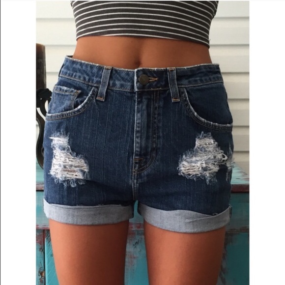 Wildfox denim // high waisted shorts