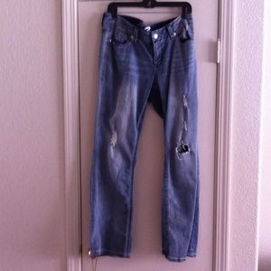 Distressed Seven Boot Cut Jeans sz14