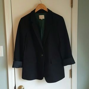 Long & Lean Loft Black Blazer with Gorgeous Lining