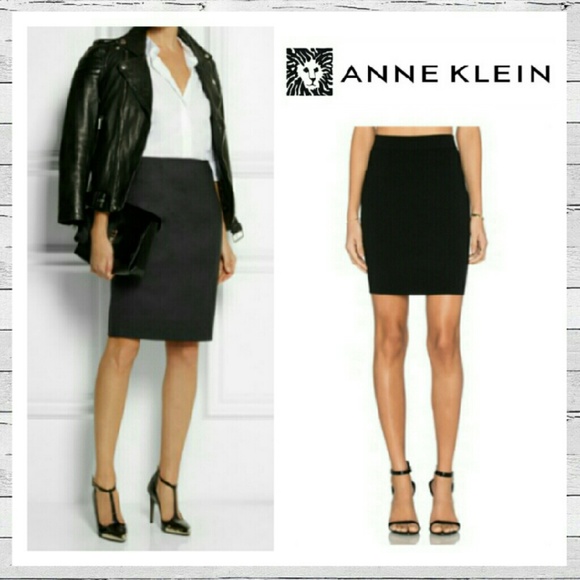 Anne Klein Dresses & Skirts - Hold for Jill Anne Klein Black Pencil Skirt Sz 8