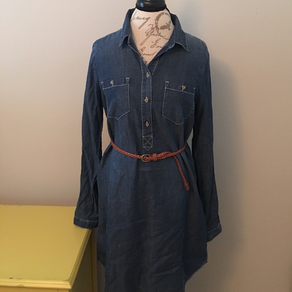 ❤💕LUCKY brand denim dress👠👢