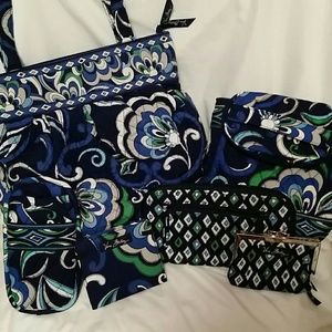Vera Bradley bucket bag plus accessories