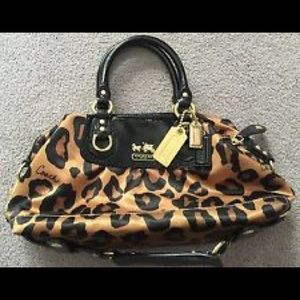 Leopard print COACH purse