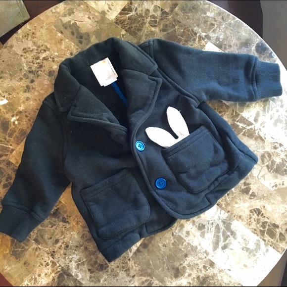 Gymboree Other - 🎉30% OFF BUNDLES🎉6-12m Boys Black Bunny  Coat