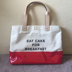 Kate Spade "Eat Cake For Breakfast" Magazine Tote Kate Spade "Eat Cake For Breakfast" Magazine Tote