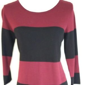 Sale - AB Studio black & red sweater dress