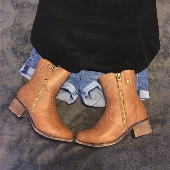 Brown Fall Booties