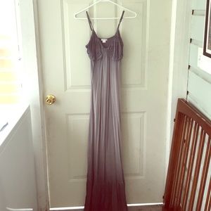 A gray ombré maxi dress.
