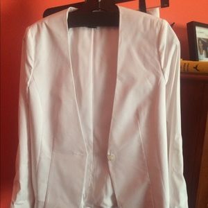 Theory White mix and match pant suit