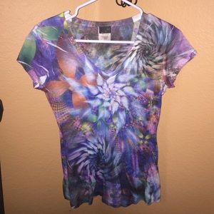 Ti-dye v neck
